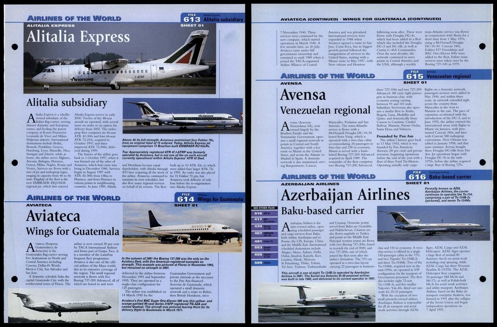 Alitalia Express - Azerbaijan - Airlines #613-6 World Aircraft Information Page