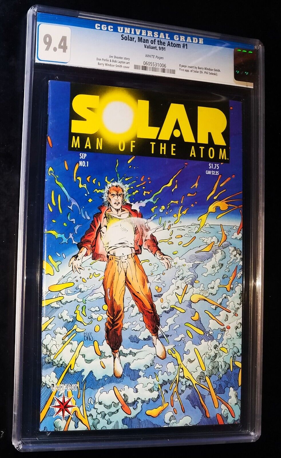 SOLAR, MAN OF THE ATOM #1 1991 Valiant Comics CGC 9.4 Near Mint KEY ISSUE