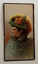 1890's Honest Long Cut Beautiful Women Stars Of The Stage Woman In Beautiful Hat picture