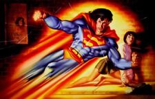Superman Faster Than A Speeding Bullet Poster Art By Joe DeVito 1994 NEW picture