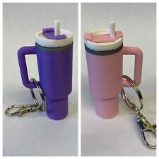 (3) Stanley inspired Tumbler Keychains, Miniature Cup picture