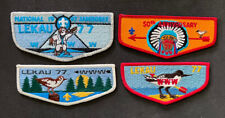 Lekau Lodge Lodge 77 Flap Lot Set of 4 Different OA Order Of The Arrow picture