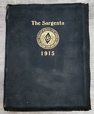 1915 Vintage Boston University Sargent Yearbook Signed By Founder D.A. Sargent picture