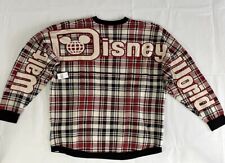 Mickey Mouse Walt Disney World Holiday Plaid Spirit Jersey Sweater Adult Size XL picture
