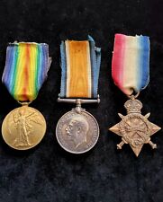 Genuine WW1 Medals Trio Pte Somers Royal Fusiliers British Military Awards picture