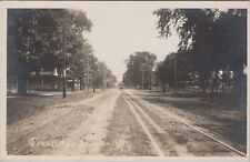 Grand Avenue, Swanton Vermont Trolley Approaching c1900s RPPC Postcard picture