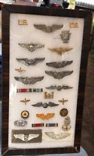 WW2 U.S ARMY AIRCORPS & U.S NAVY Sterling Wings (ORIGINAL) (FRAMED) picture
