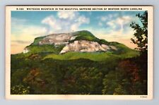NC-North Carolina, Aerial Whiteside Mountain, Antique, Vintage Souvenir Postcard picture