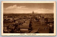 WW2 APO Asmara Capital Eritrea Africa Aerial Vew Postcard  to Glover Hoboken NJ picture