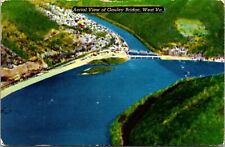 Aerial View Of Gauley Bridge West Virginia WV Postcard L66 picture