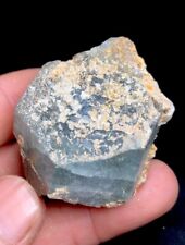 Natural Rare Bicolor Bluish And Pink Bery Crystal Var.Aquamarine With Albite picture