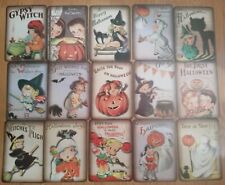 HALLOWEEN VINTAGE STYLE CARDSTOCK BANNER - COMES WITH STRING TO MAKE BANNER picture