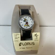 Vintage Disney Mickey Mouse Lorus Silver Quartz Watch V515-6000 Unused RMF005 picture