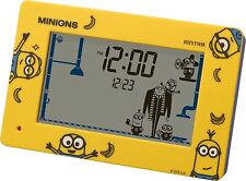 MINIONS Alarm Clock / Pixer Disney action digital clock Pink 10 x 16cm Japan picture