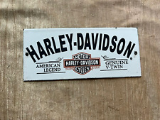 Porcelain Harley Davidson Enamel Sign Size 9x4 Inches picture