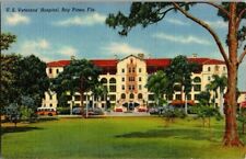 1940'S. U.S. VETERANS HOSPITAL. BAY PINES, FL. POSTCARD. S23 picture