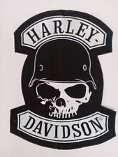 LARGE Harley Davidson SPIKE Skull Patch (back emblem) picture