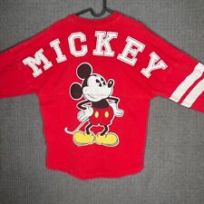 Disney Parks Spirit Jersey Tshirt Men's Small Red Mickey Graphic Print Classic  picture