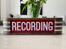 Recording light up sign old vintage RCA style red white lettering NEW PRODUCT picture