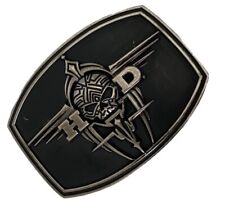 🦅 Harley Davidson Willie G. Skull Belt Buckle – Black & Silver 🦅 picture