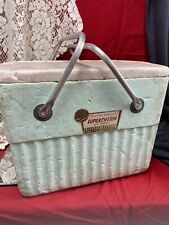 Rare Vtg 1960s Poloron Vacucel Supertherm Insulated styrofoam ice chest cooler picture