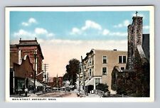 Amesbury MA-Massachusetts, Scenic View Of Main Street, Antique, Vintage Postcard picture