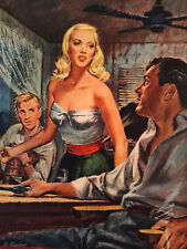 1950 Original Esquire Art Painting 