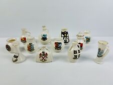 W.H Goss Crested China models - x 12 Various Pieces picture