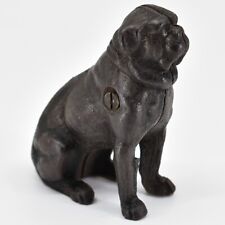 Antique 1889 Kyser Rex Seated Pug Cast Iron Still Bank Moore #405 picture