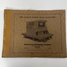 Jackson Power Track Ballast Tamper Train Railway Chicago Operating Manual OEM picture