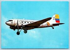 Airplane Postcard Fuerza Aerea Colombiana Airlines Douglas DC-3 Movifoto DR3 picture