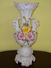 Capodimonte Big Flower Vases with 24k Gold picture