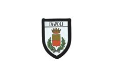 Patch printed embroidery travel souvenir shield city flag naples italy picture