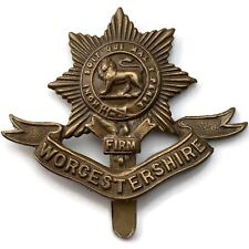 Original WW1 Worcestershire Regiment Cap Badge Worcester - FIRST PATTERN picture