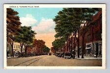 Turners Falls MA-Massachusetts, Scenic View Of Avenue A, Vintage Postcard picture