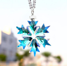 80MM Snowflake Crystal 7 Multicolor Glass Hanging Xmas Decor Suncatcher Pendant picture