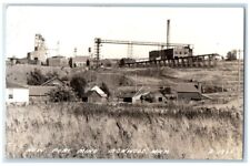 1942 Newport Mine Factory View Ironwood Michigan MI RPPC Photo Posted Postcard picture