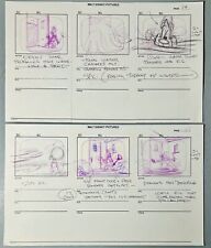 Lot-2 Vtg 1993 Disney BONKERS Animation Drawing Consecutive Storyboard Originals picture