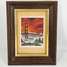 Framed Postcard Great suspension bridge Golden Gate Bridge San Francisco 1962 picture