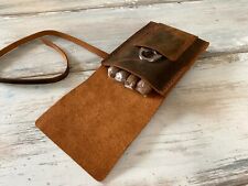 Rustic Leather Cigar Case Brown Leather Cigar Box Leather Cigar Roll picture