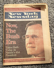 Now, The Bush Era New York Newsday 1/20&1/21/1989 picture