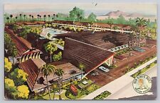 Palm Springs California, Tropics Motor Hotel, Advertising, Vintage Postcard picture