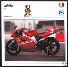 1993 Cagiva C593 500cc (498cc) John Kocinski Race Motorcycle Photo Spec Card picture