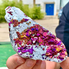 189G Natural Colorful Chalcopyrite Calci Crystal ClustRare Mineral Specimen picture
