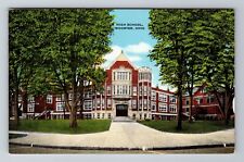 Wooster OH-Ohio, High School, Antique, Vintage Souvenir Postcard picture