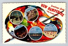 NH-New Hampshire, Greetings, The Scenic State, Vintage Postcard picture