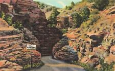 Postcard Entering The Narrows, Williams Canon, Colorado Linen picture