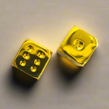 Set of Gold Coated Dice picture