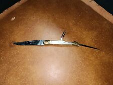 Vtg Rare Le Couteau De Laguiole Horn Folding Pocket Knife W/ Cork Screw France picture