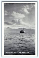 Juneau Alaska AK Postcard Entering Cove Steamer Ship Exterior View c1946 Vintage picture